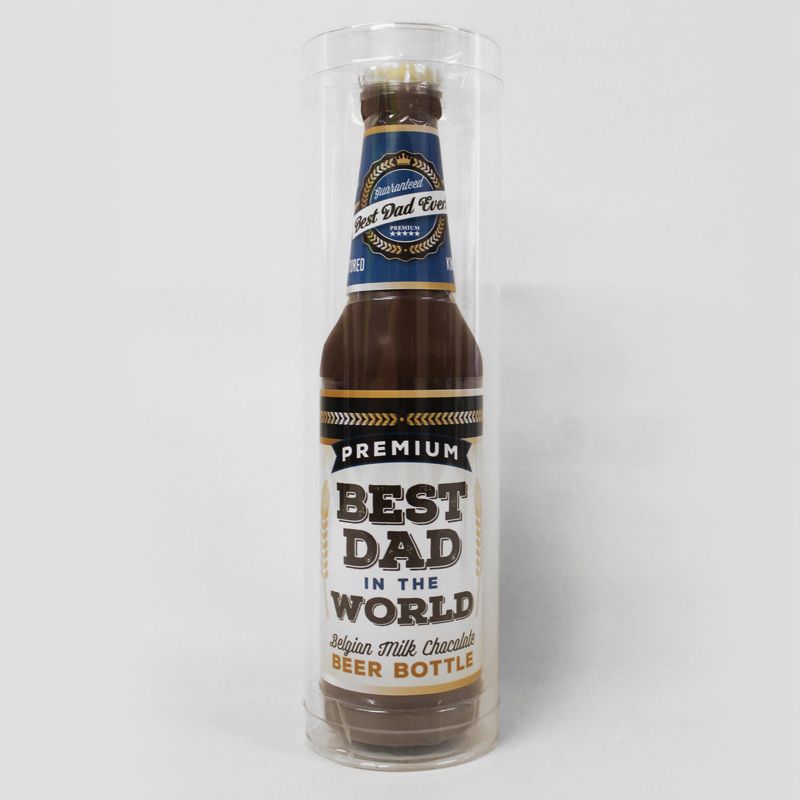 Belgian Milk Chocolate Beer Bottle 165g - Best Dad Blue Label