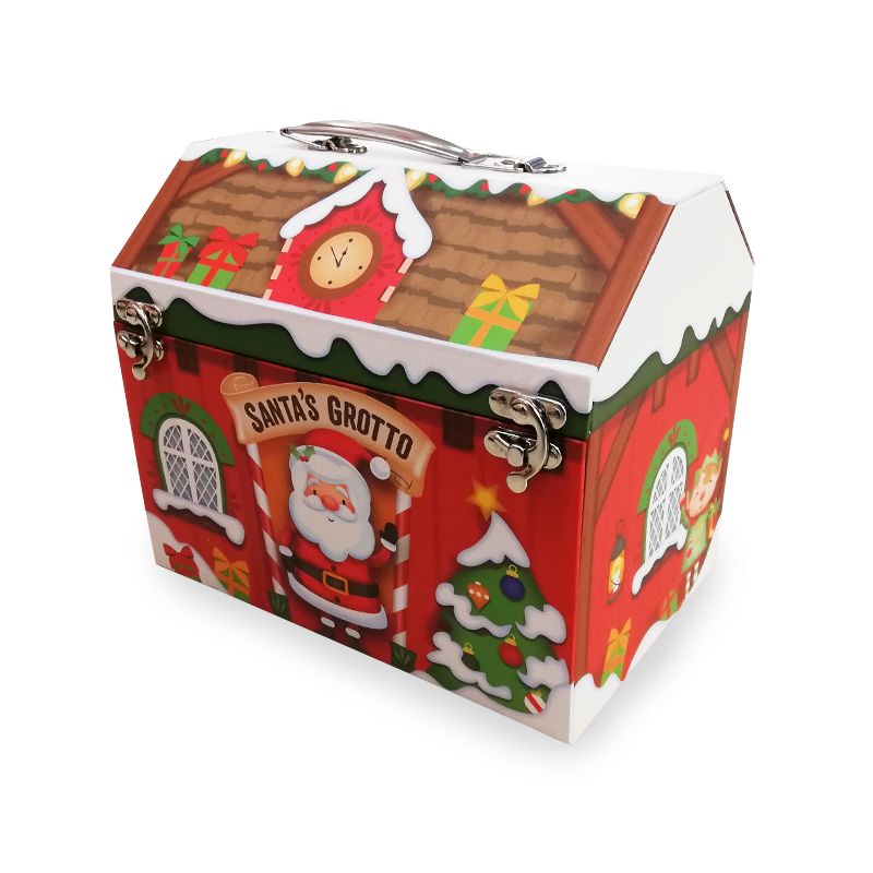 Small Santa's Grotto Christmas Eve Box Metal Clasp