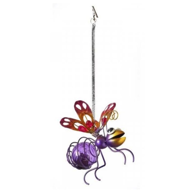 Bug Solar Garden Light Ornament Decoration 4 Purple LED - 15cm by Smart Solar
