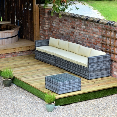 Product photograph of Swift Deck Premium Garden Decking Kit 2 4 X 9 3m from QD stores