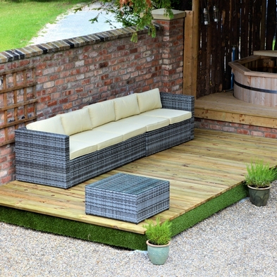 Product photograph of Swift Deck Premium Garden Decking Kit 4 75 X 7m from QD stores