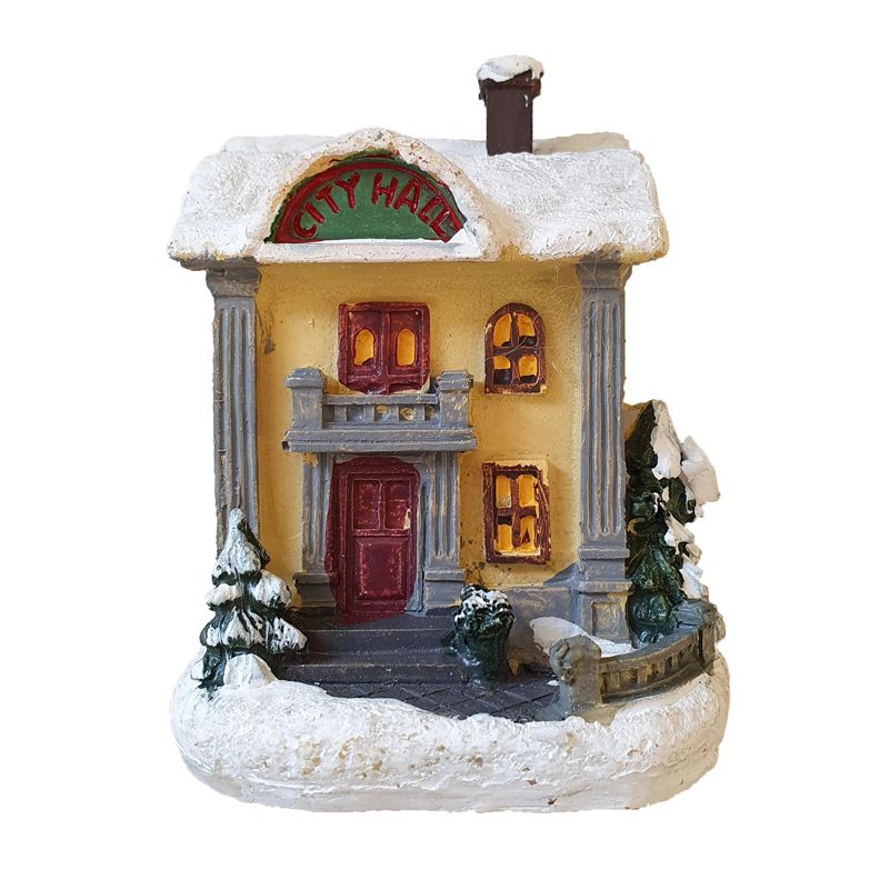 Winter House Christmas Ornament City Hall - Buy Online at QD Stores