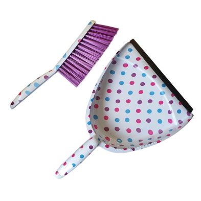 See more information about the Dustpan Set Pink & Blue Polka Dot