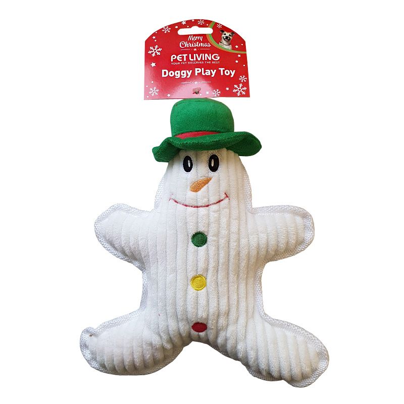 Snowman Honking Plush Dog Toy