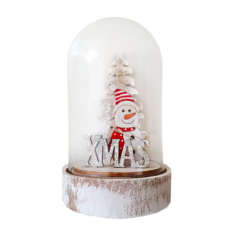 Light Up Christmas Globe Snowman
