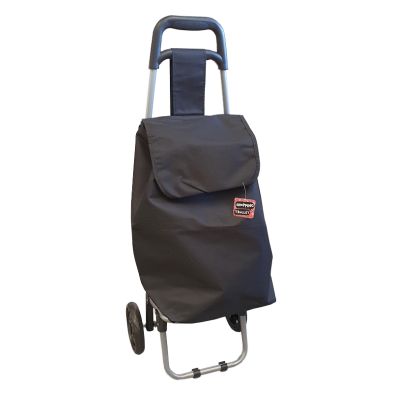 Product photograph of Black Shopping Trolley from QD stores