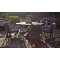 See more information about the Aspen Garden Patio Dining Set by Royalcraft - 6 Seats Grey Cushions