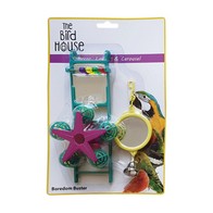 See more information about the The Bird House Multi Mirror Bird Toy Green