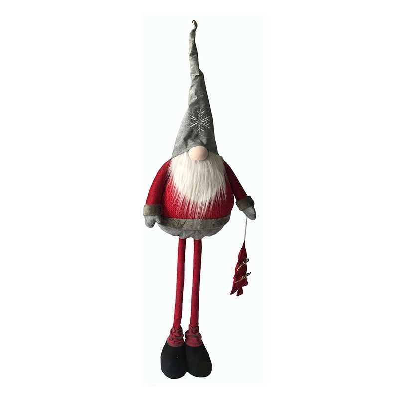 Gonk Christmas Decoration Red & Grey - 114cm by Christmas Inspiration
