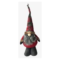 See more information about the Standing Gonk Christmas Decoration 46cm - Tartan Santa Hat