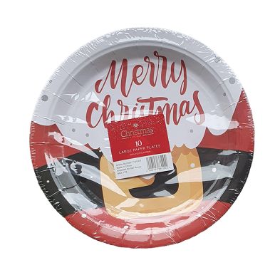 See more information about the Merry Christmas Santa Large Paper Plates 10 Pack
