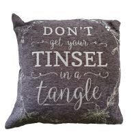 See more information about the Grey Tinsel in a Tangle Christmas Cushion