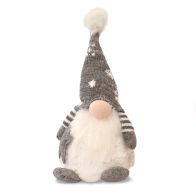 See more information about the Sitting Gonk Christmas Decoration Grey 33cm