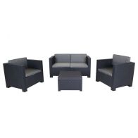 See more information about the Garden Furniture Set by Wensum - 4 Seats Grey Cushions
