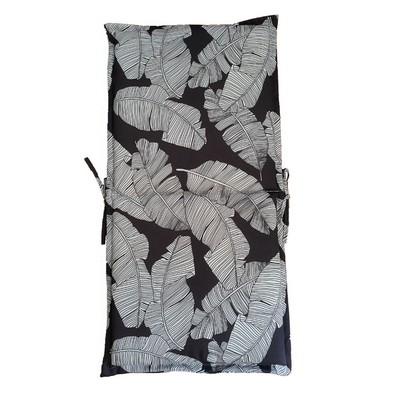 Product photograph of 94x49 Grey Leaf Mid Back Cushion from QD stores