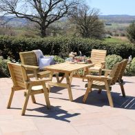 See more information about the Charlotte Garden Patio Dining Set by Zest - 6 Seats