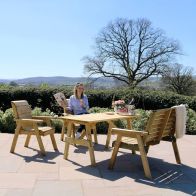 See more information about the Charlotte Garden Patio Dining Set by Zest - 4 Seats