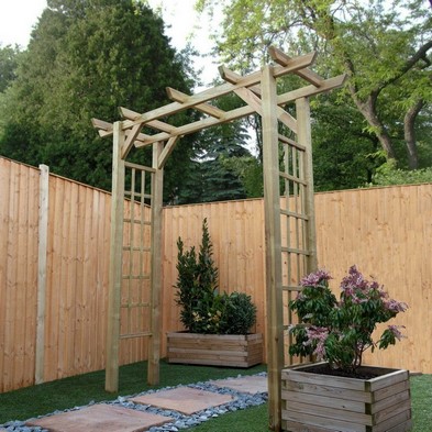 Product photograph of Mercia 6 10 X 2 4 Flat Garden Arch - Premium Pressure Treated from QD stores