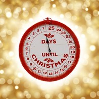 See more information about the Countdown Clock Christmas Decoration Red & White - 37.5cm 