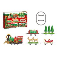 See more information about the Christmas Tree Train Set Decoration Green & Red - 153cm