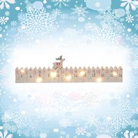 See more information about the LED Reindeer Advent Calendar Christmas Decoration Natural - 38cm
