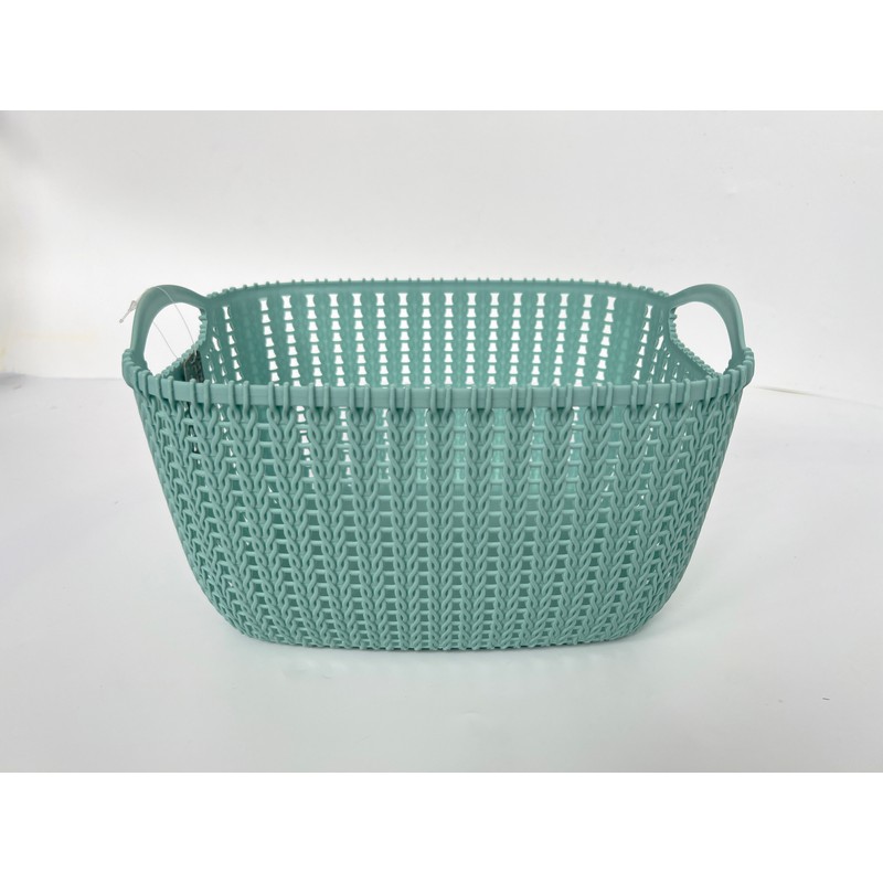 Plastic Basket 19.6 Litres - Green by EA Living