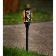 See more information about the Torch Solar Garden Stake Light 11 Orange LED - 58cm by Bright Garden