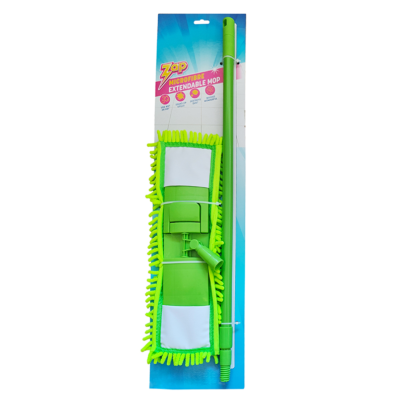 Microfibre Extendable Cleaning Mop - Green