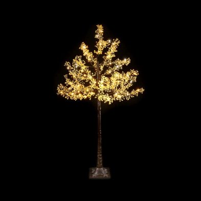 5ft Gypsophila Christmas Tree Light Feature With Led Lights Warm White
