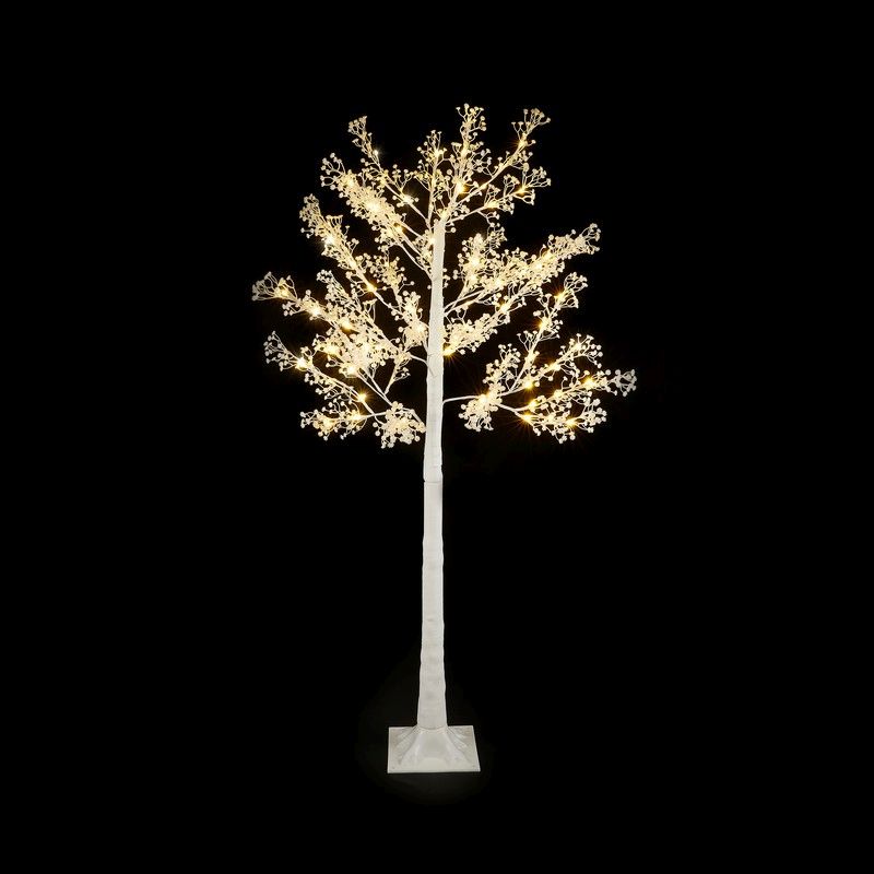 5ft Gypsophila Christmas Tree Light Feature with LED Lights Warm White 