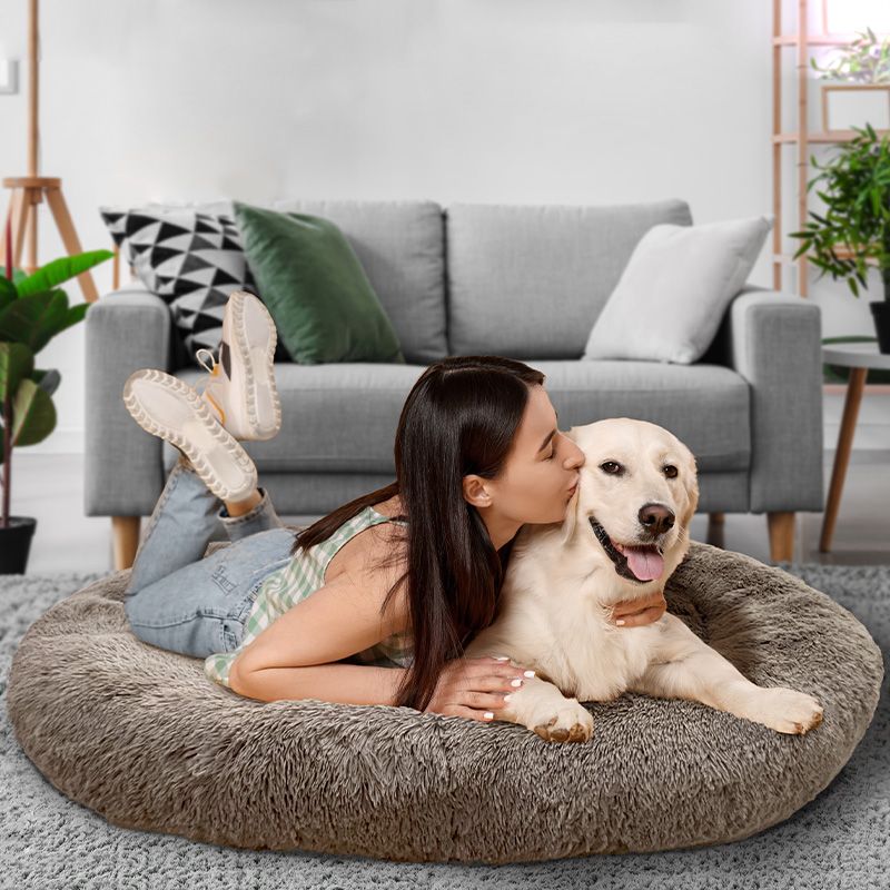 Cuddle Me Extra Large Dog Bed Beige Polyester 180cm by Scallywags