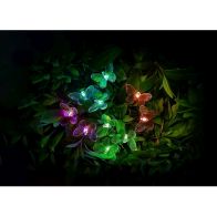 See more information about the Butterfly Solar Garden String Lights Decoration 10 Multicolour LED - 4.35m by Bright Garden