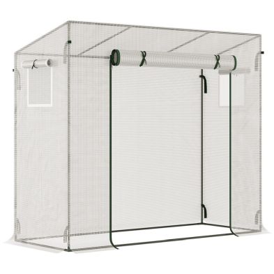 Product photograph of Outsunny 200x76x168cm Walk-in Garden Greenhouse Patio Hot House from QD stores