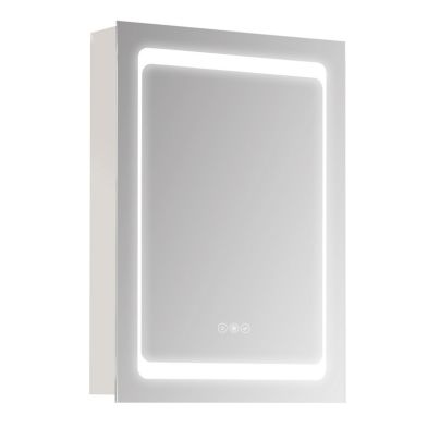 Product photograph of Kleankin Led Illuminated Bathroom Mirror Cabinet With Led Lights from QD stores