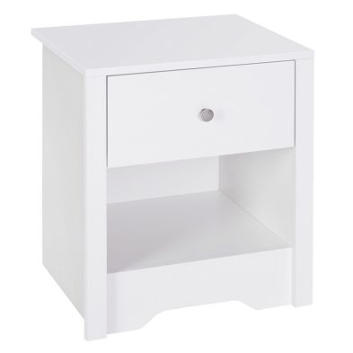 Product photograph of Homcom 53wx42 5dx59h Cm Bedside Table-white from QD stores