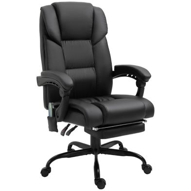 Vinsetto 6 Point Pu Leather Massage Office Chair