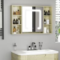 See more information about the kleankin LED Bathroom Mirror Cabinet