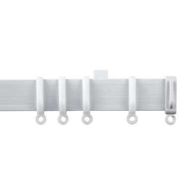 Product photograph of Streamline 180cm Straight Curtain Track - White from QD stores