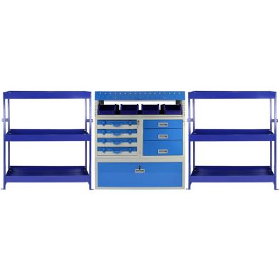 Product photograph of Steel Shelving Unit 0cm - Blue Tempest Van By Raven from QD stores