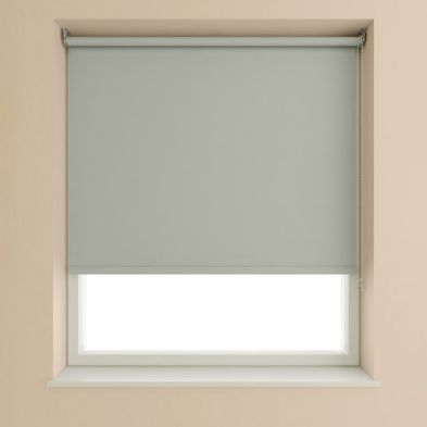 Product photograph of Blackout Roller Blind Light Grey - 120cm Width from QD stores