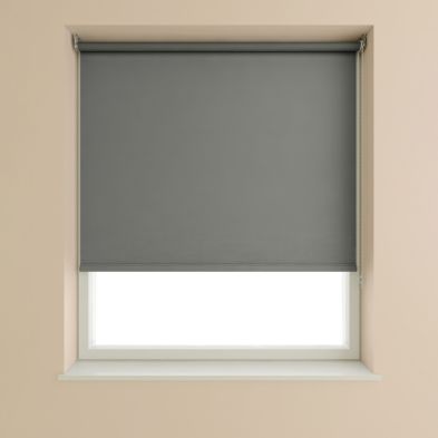 Product photograph of Blackout Roller Blind Slate Grey - 120cm Width from QD stores