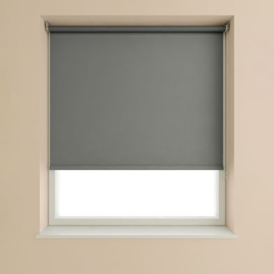 Product photograph of Blackout Roller Blind Slate Grey - 150cm Width from QD stores