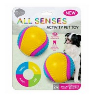 See more information about the Medium Dog Bacon Ball Multicoloured Rubber by iQuties
