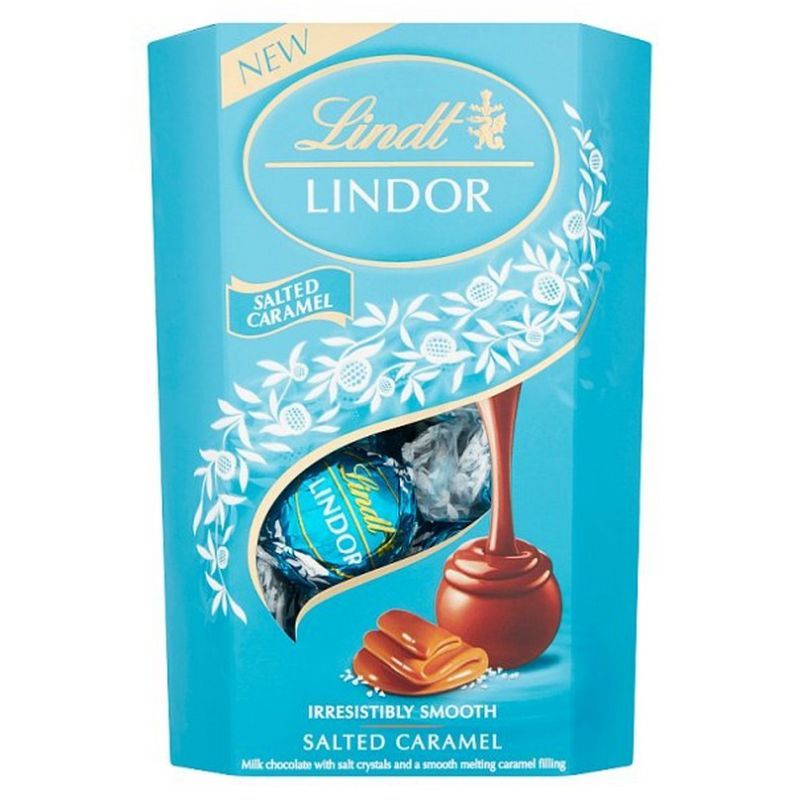 Lindt Lindor Salted Caramel 200g Case 8 Packs