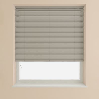 Product photograph of Venetian Blind 25mm Slat Grey - 120cm Width from QD stores
