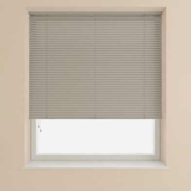 Product photograph of Venetian Blind 25mm Slat Grey - 150cm Width from QD stores