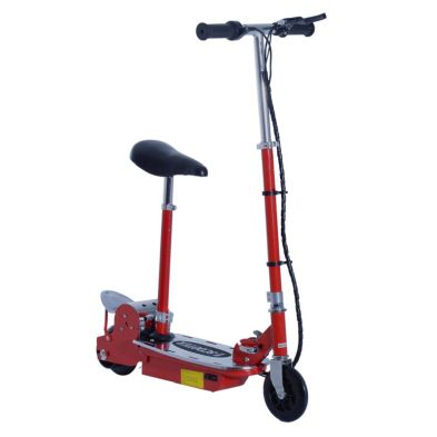 Homcom Foldable Electric Scooter For Teens Over 7 Years Old 12V Battery 120W-Red from QD Stores