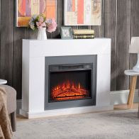 See more information about the Homcom Electric Fireplace Suite with Remote Control