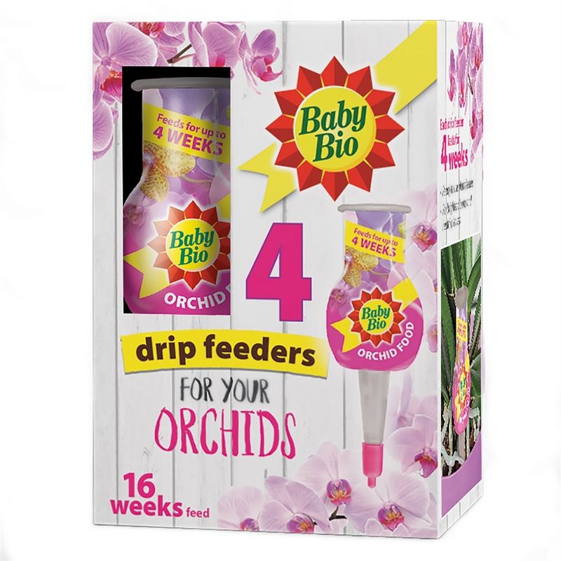 Orchid Food Drip Feeders 40ml 4 Pack