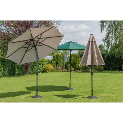 Product photograph of Elizabeth Garden Parasol By Garden Must Haves - 2 2m Taupe from QD stores